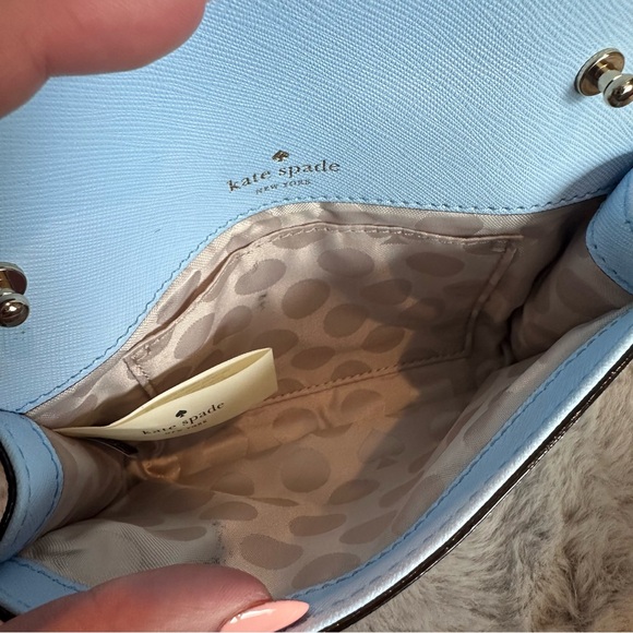 Kate Spade Baby Blue Bag Cosmetic Pouch Clutch Wallet Purse - Picture 3 of 8